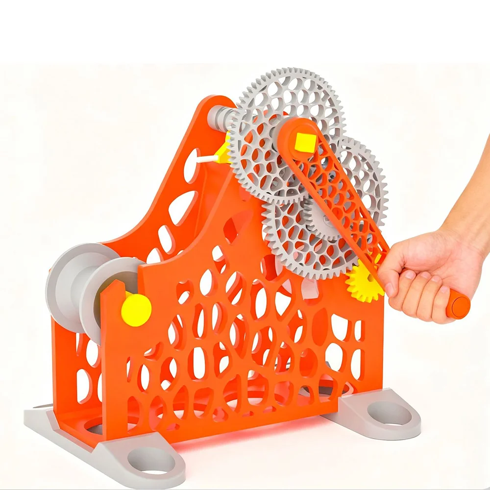 Portable Hand-Cranked 3D Filament Winder - Compact Spool Wrapping Tool for DIY 3D Printing
