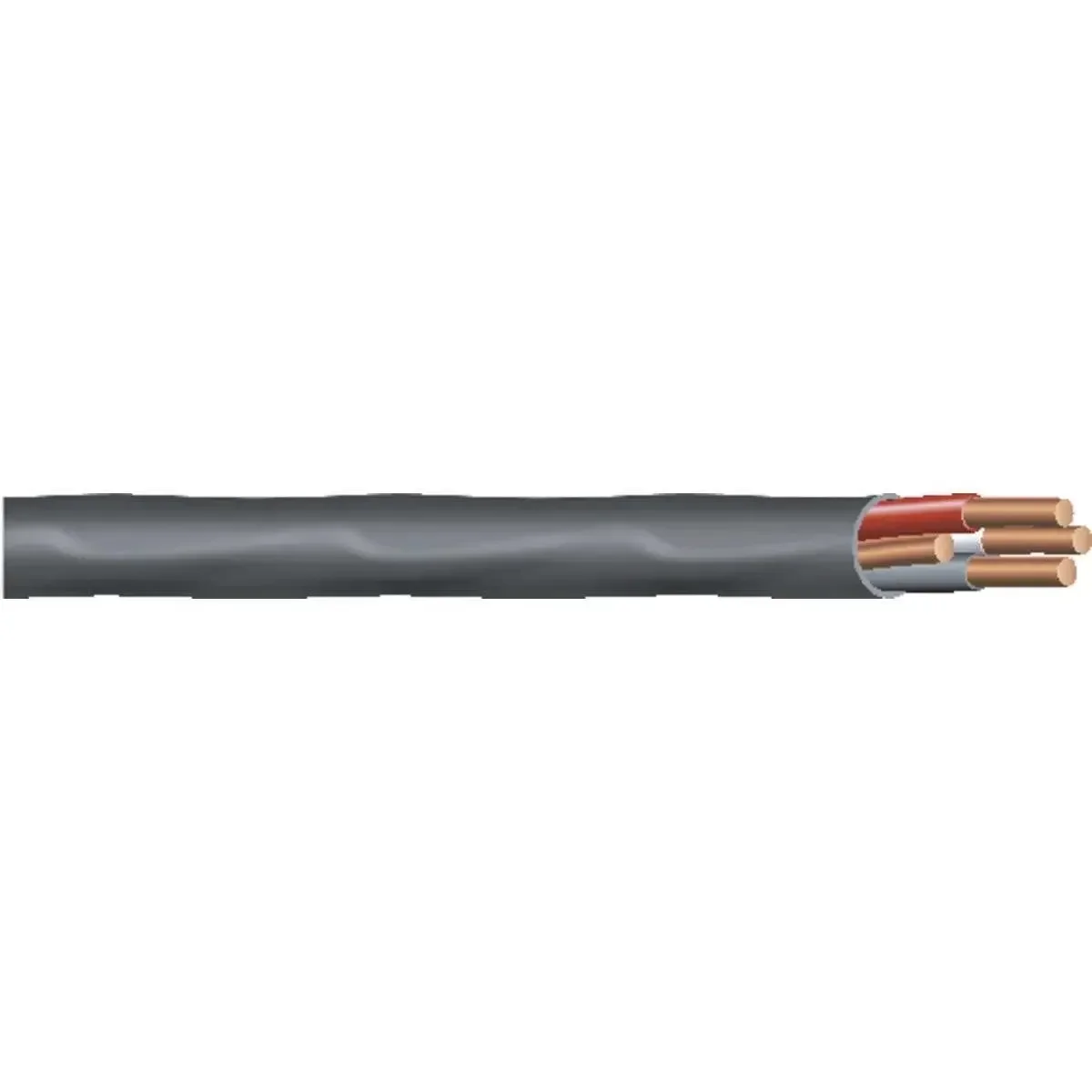 home.63950002 125ft. 6 Gauge 3 Conductor Nonmetallic Sheathed Type NM-B Cable, Black