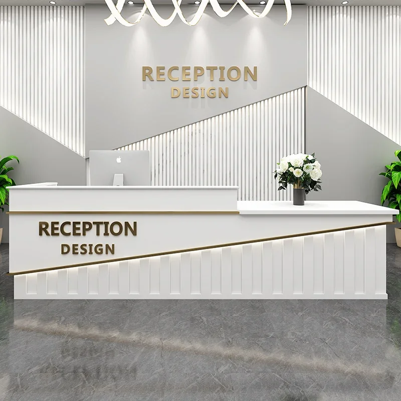 Simple cashier, light luxury men's clothing store, customized bakery, training institution reception desk