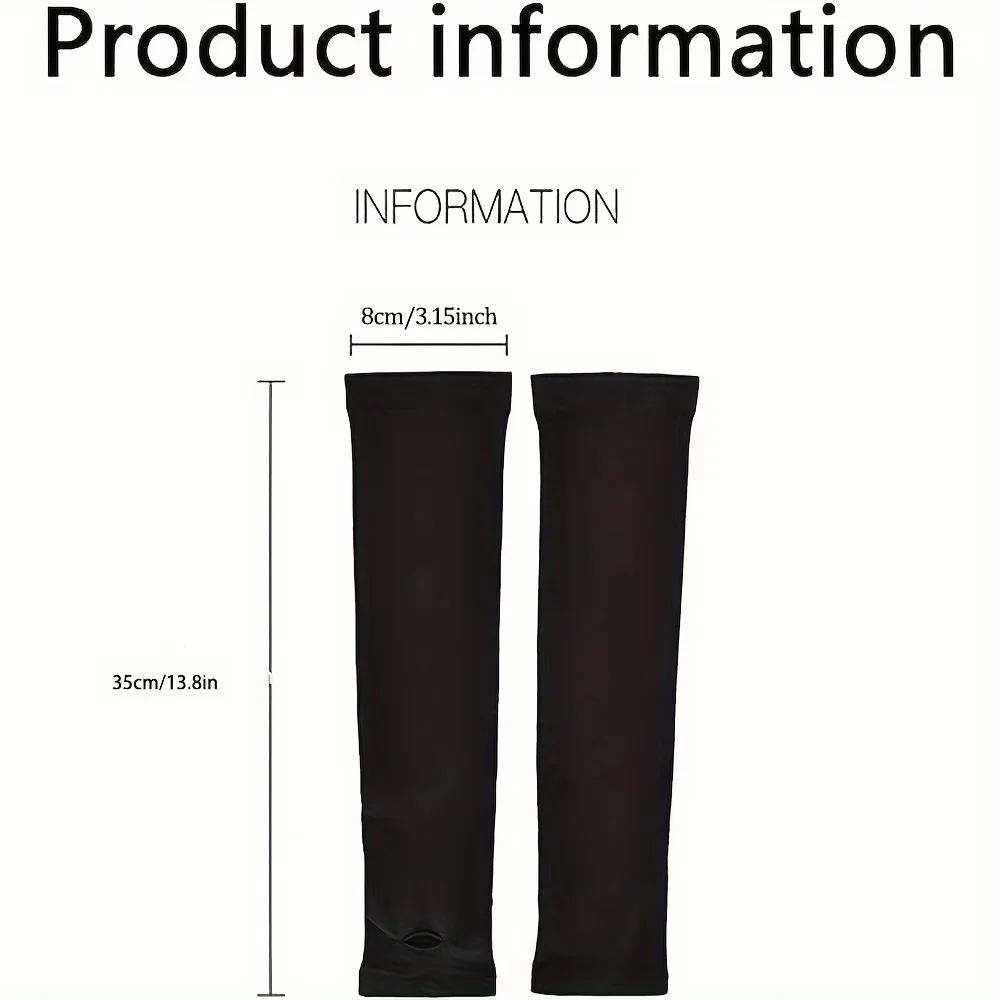 Ice-Feeling Sun Protection Arm Sleeves (3 Pairs) - usage example