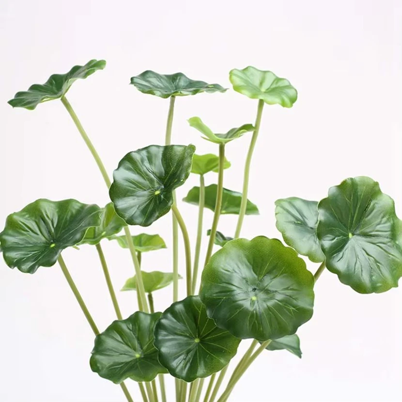 Artificial Plants Lotus Leaf Potting Material Festival Decoration Household Products Garden Pool Aquatic Green Plants Bonsai Diy