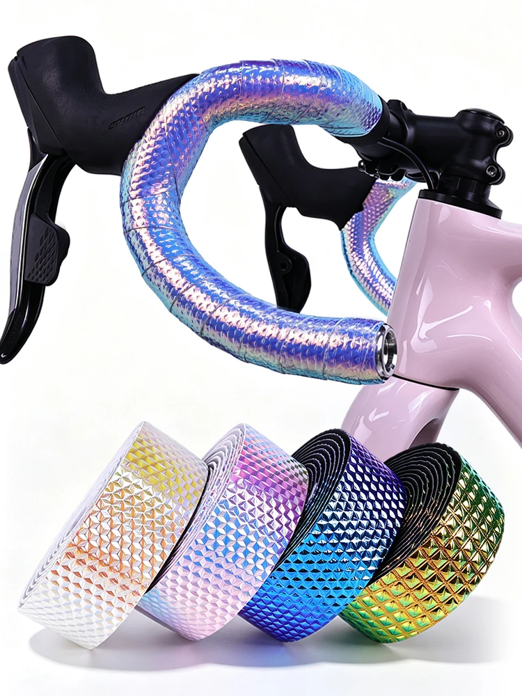 AliExpress PRO'S PRO Colorful Gravel Bike Handlebar Tape Wraps Non-Slip Shock-Absorbing Bicycle Handlebar Tape Road Cycling Drop Bar Wrap Straps