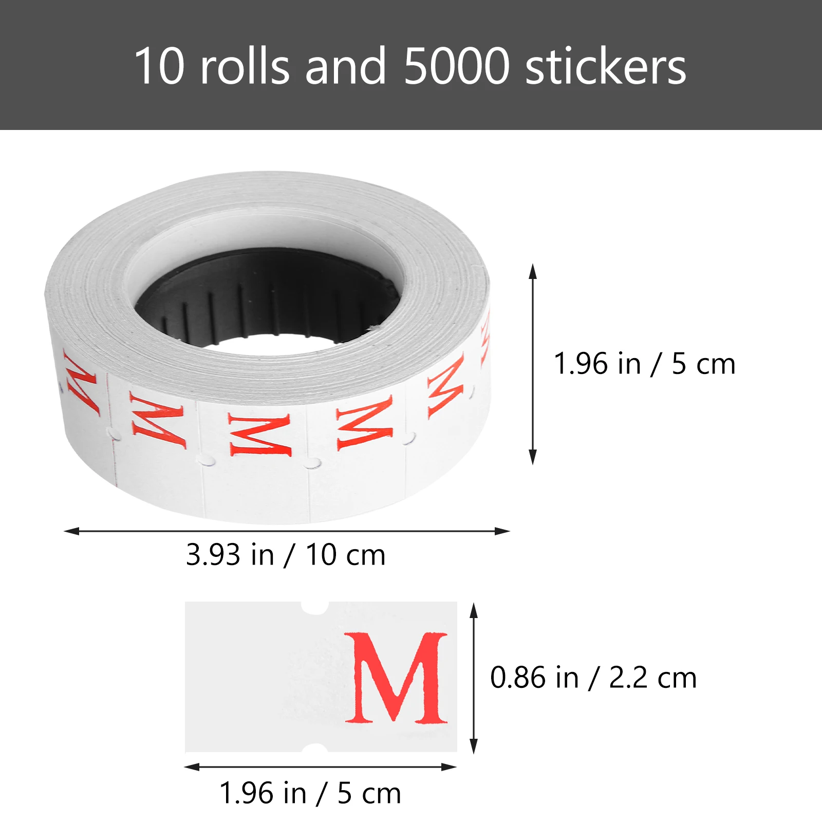 

Self Adhesive Bright Labels Tags Paper 10 Rolls Clothing Labels For Nursing Home Clear Printing T Shirt Supplies Clothes Sizing