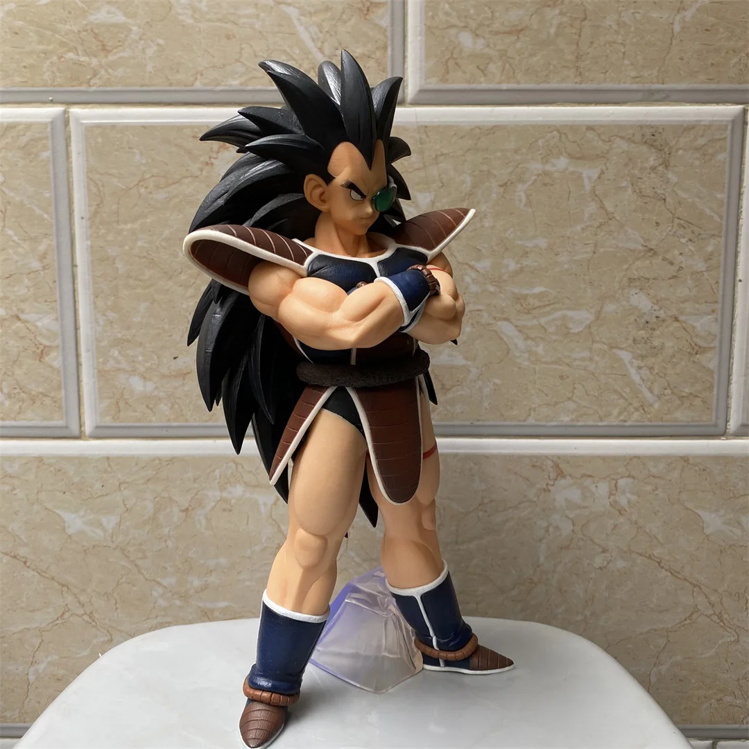 Dragão anime figuras gk raditz super saiyan goku irmão em pé combate terno mesa decoração estátua ornamento brinquedos presentes