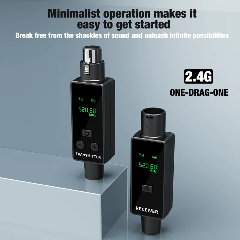 محول XLR نظام إرسال واستقبال الميكروفون اللاسلكي مناسب للميكروفونات الديناميكية والقيثارات وخلاطات الصوت #2