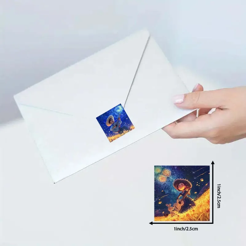 500 pezzi Disney Coco Scroll adesivi fai da te conto a mano decorazione arte semplice alta estetica cartone animato Anime decorazione del partito fornitori