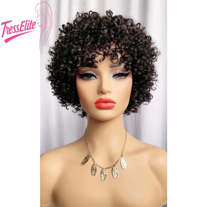 آلية عالية الجودة سماعة شعر بشري كامل شعر مستعار قصير الصوف لفة P4/30 # /اللون الطبيعي 8 بوصة ريمي عذراء برازيلي كثافة 180% #6