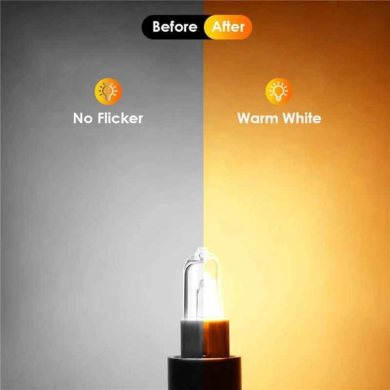 

40Pcs G9 Halogen Light Bulbs,40W Clear Halogen Lamps Dimmable,Warm White 2800K For Chandeliers,Pendants,Landscape Lights-B51B