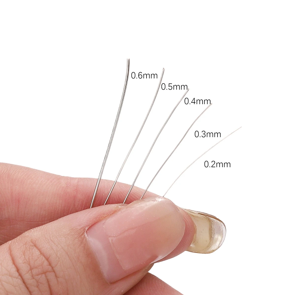 Fil d'acier souple 0.2-0.6mm anti-corrosion｜Fil unique flexible pour création de bijoux｜Parfait pour enroulement perles et connexions｜5 tailles disponibles｜Matériel de loisirs créatifs