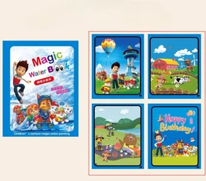 Buku Sihir Patroli Kaki Asli Mainan Puzzle Lukisan Air Grafiti Kreatif Anak-anak Hadiah Cetak Kartun Segel Model Anjing Anime Hadiah Cetak Kartun Segel 8 anjing patroli paw penjualan terbaik - №