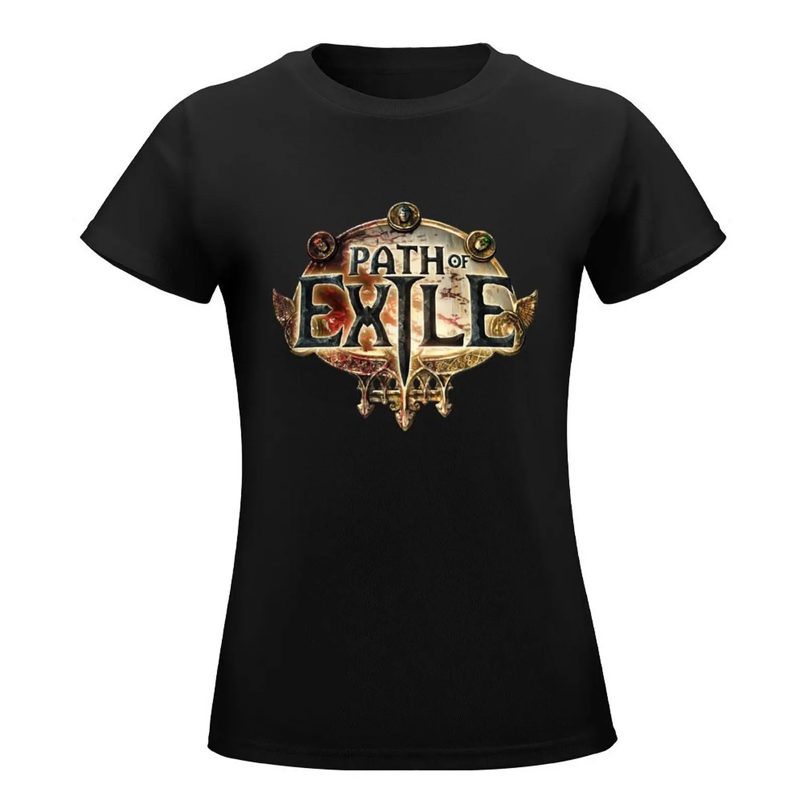 Vintage Retro Path Of Exile Halloween T-Shirt cute clothes Female clothing anime clothes Short sleeve tee tops Women