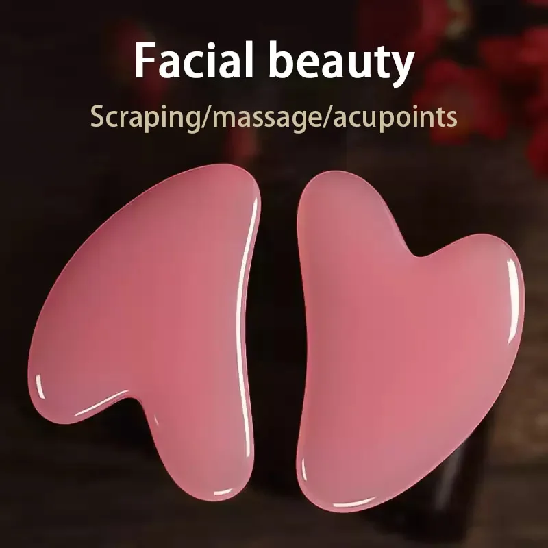 Scraping board, facial beauty, stretching rod, female scraping tool, natural resin acupoint stick, shaving board tool