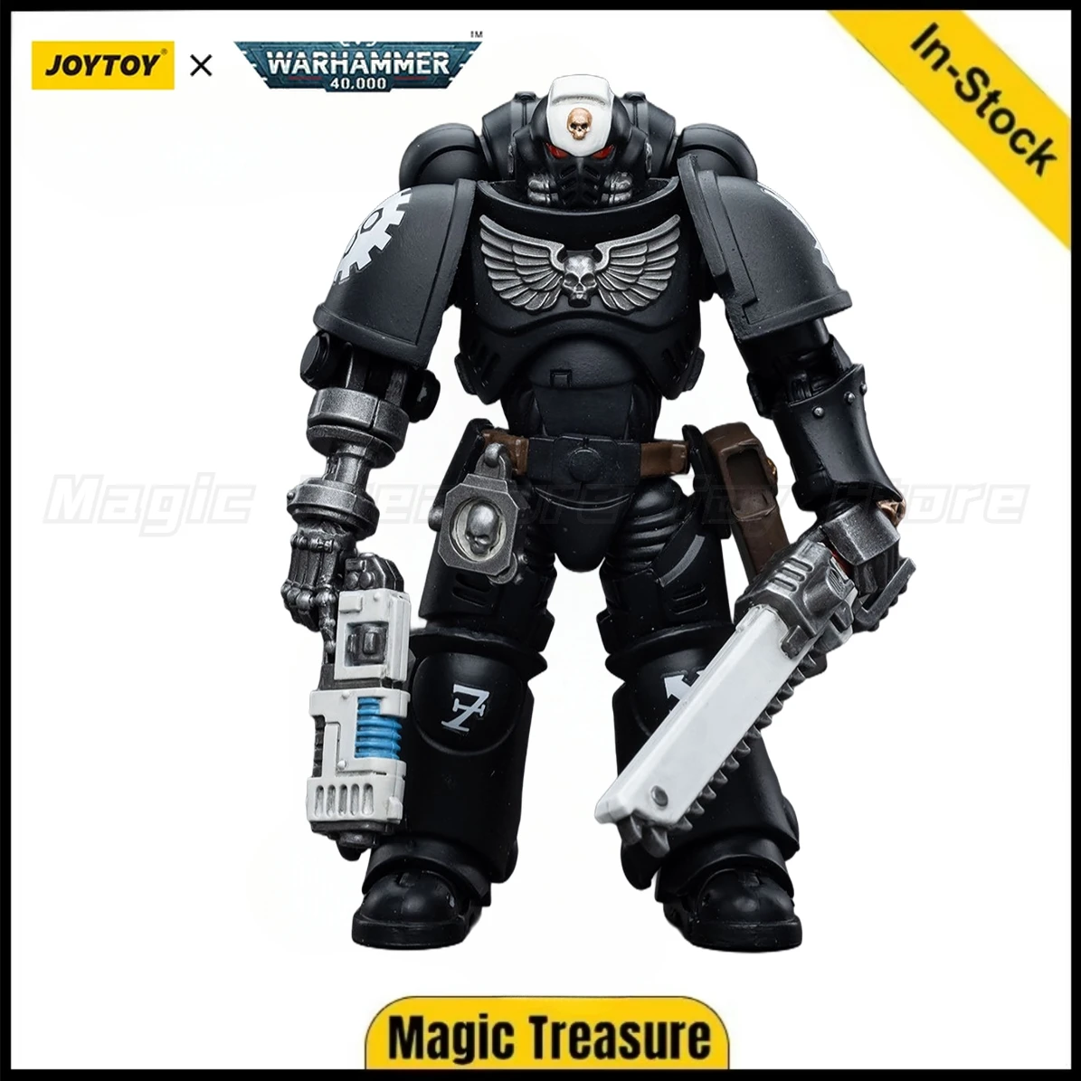 

【In stock】JOYTOY 1/18 Action Figure Warhammer 40K Iron Hands Assault Intercessors Sergeant Kalock Model Toy Gifts