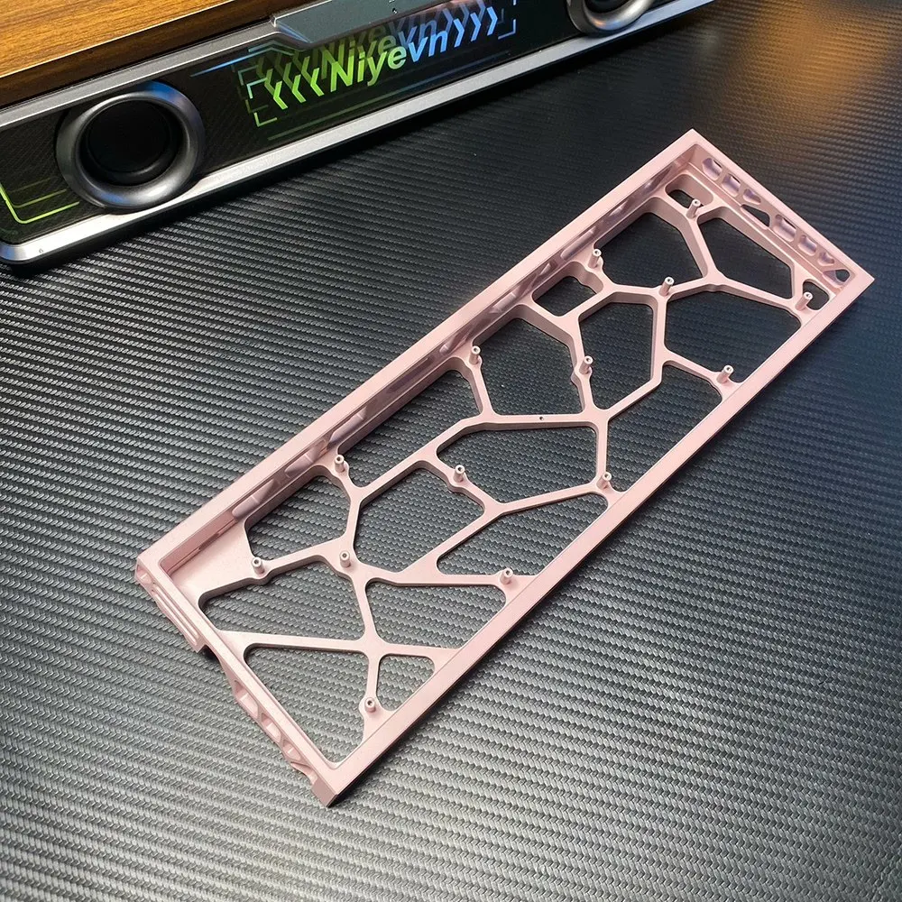 H68 Atk68xr Mad68 ATK68 V2 Hollow Aluminum Keyboard Case Shell 68% Keys Layouts Backplane Custom for Mad 68he Fire68 Keyboard