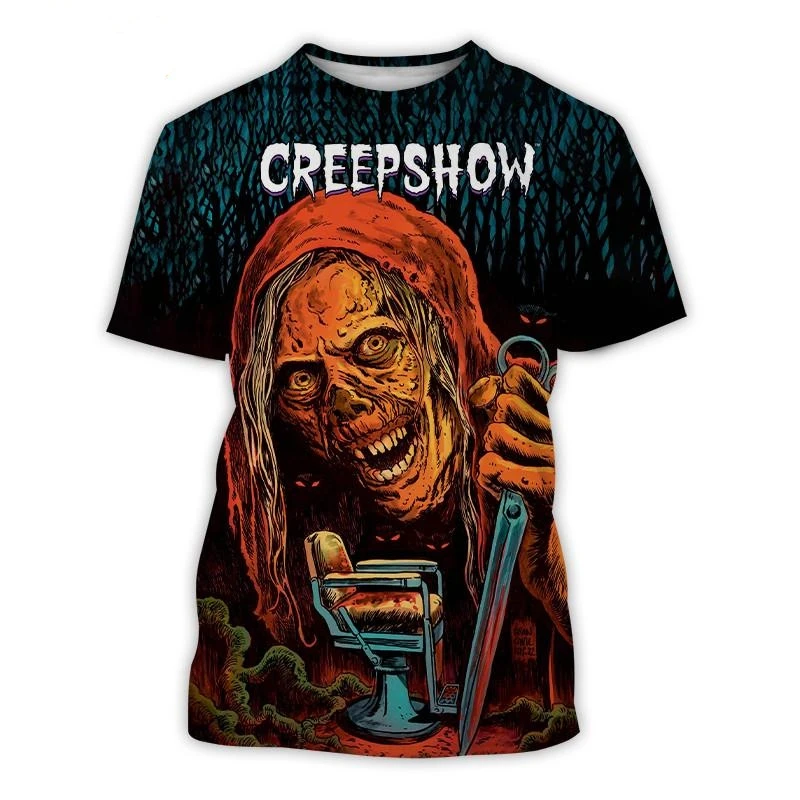 Summer New Horror Movie T-shirt 3D Print T-shirt Personalized Hip-hop Men and Women Casual Fashion T-shirt Harajuku Top 100-6XL