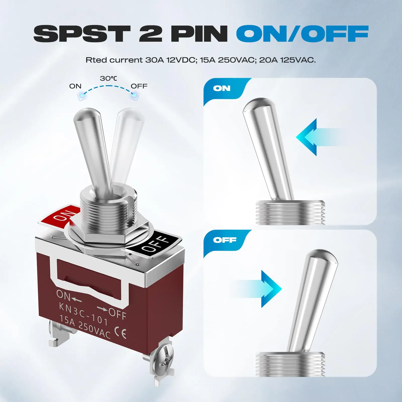 ON OFF Toggle Switch with protection cover