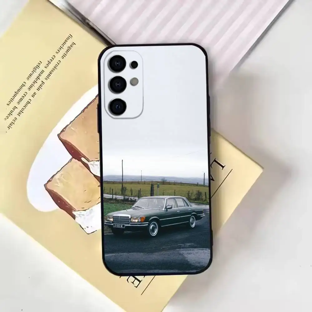 เคสโทรศัพท์ลายรถคลาสสิค DTM W126 สำหรับ Samsung S25,24,21,22,23,30,Ultra,20,Plus,Fe,Lite,Note  แบบนิ่ม สีดำ