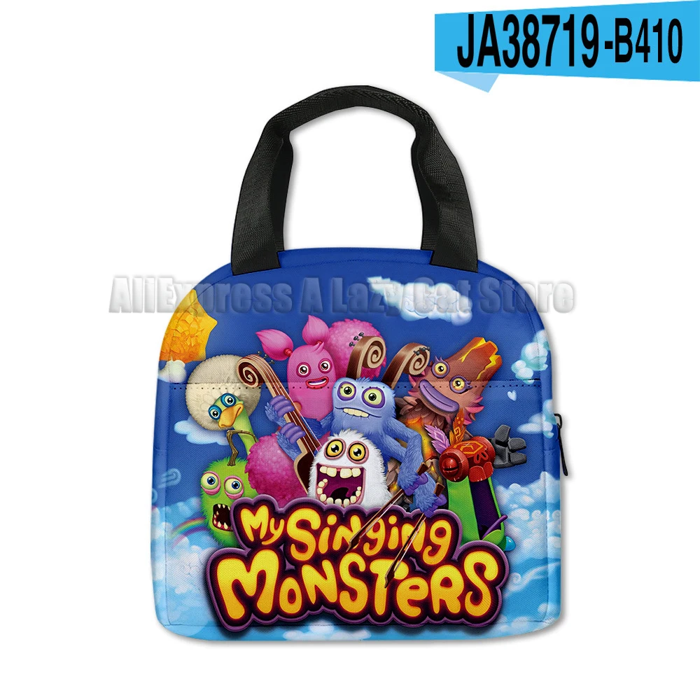 My Singing Monsters Thermal Bag Horror Game Portable Handheld Bento Practical Thickened Insulation Waterproof Lunch Box Bag