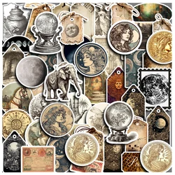 10/30/50pcs Vintage Art Princess Sun Moon Graffiti Stickers Funny Decals Laptop Notebook Phone Suitcase Car Decoration Sticker
