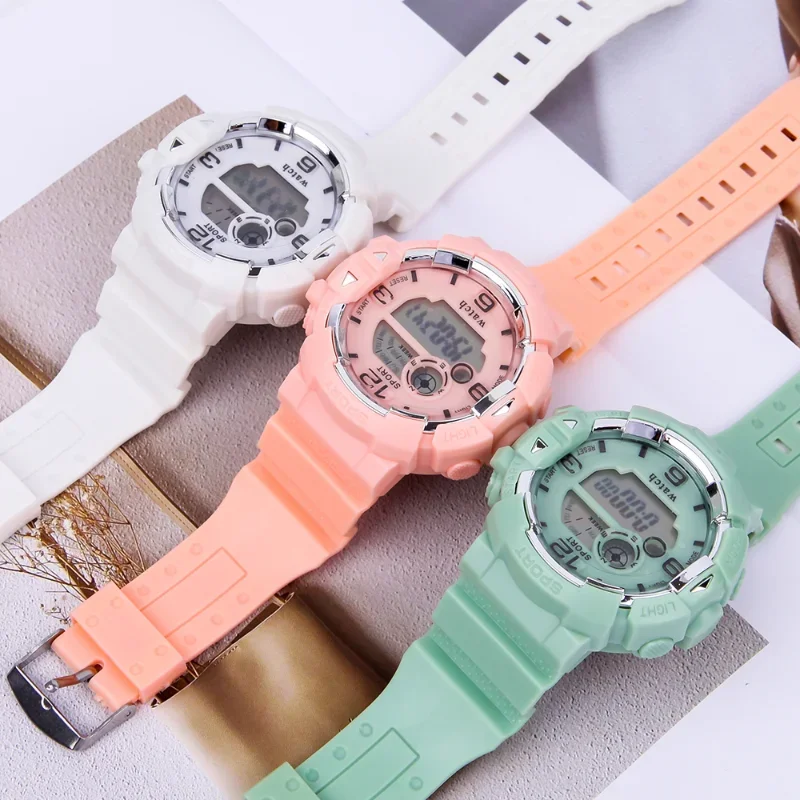 Hot Sales Fashion Women Sport Watches Waterproof Trendy Men Ladies Digital Watch Rose Gold Outdoor Quartz Clock