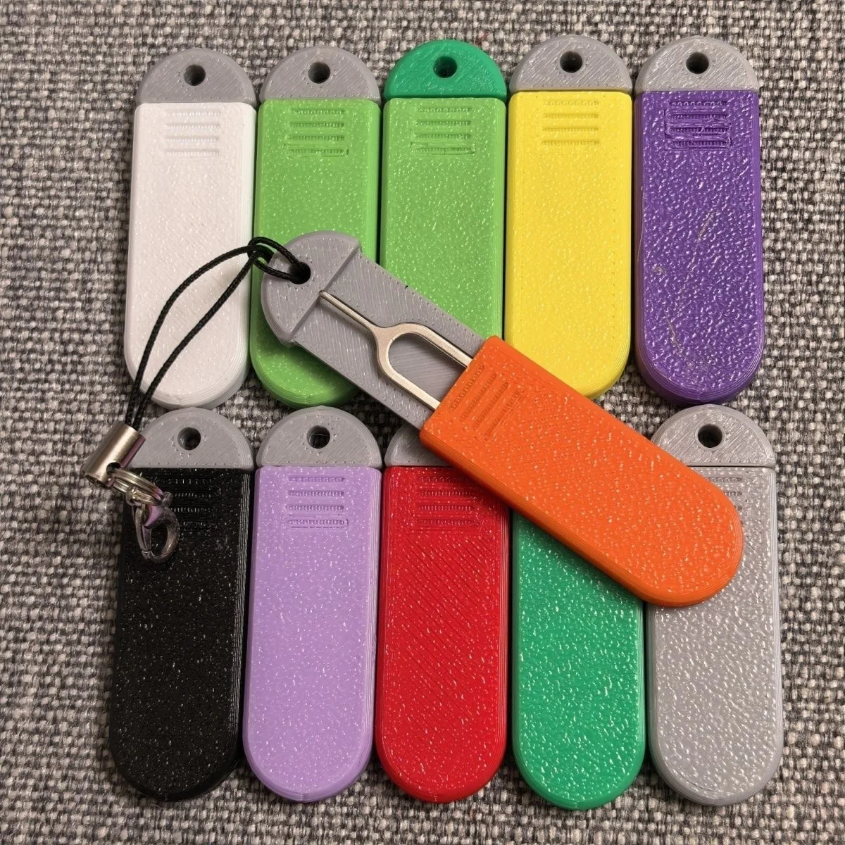 

New 3D printed mobile phone card retrieval needle storage box universal SIM card top needle portable small box