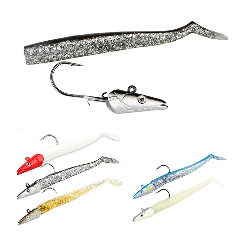 Bazooka Black Minnow Fishing Lure Soft Baits Jig Head Swimbait T Tail Lead Wobbler Shad Carp Pike Trout Bass Jigging Winter