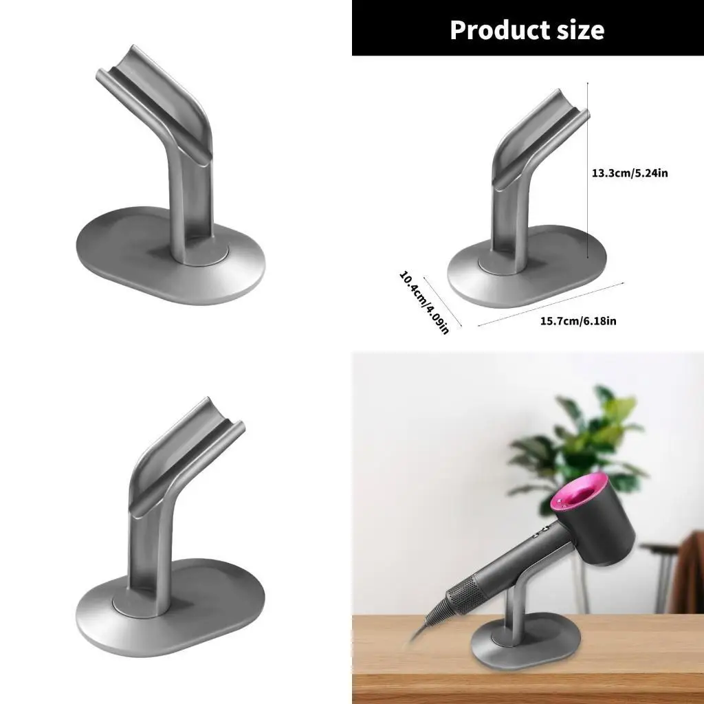 

F62C Hair Dryer Holder for HD08 HD15 HD16 Aluminum Bracket Power Plug Holder Bathroom