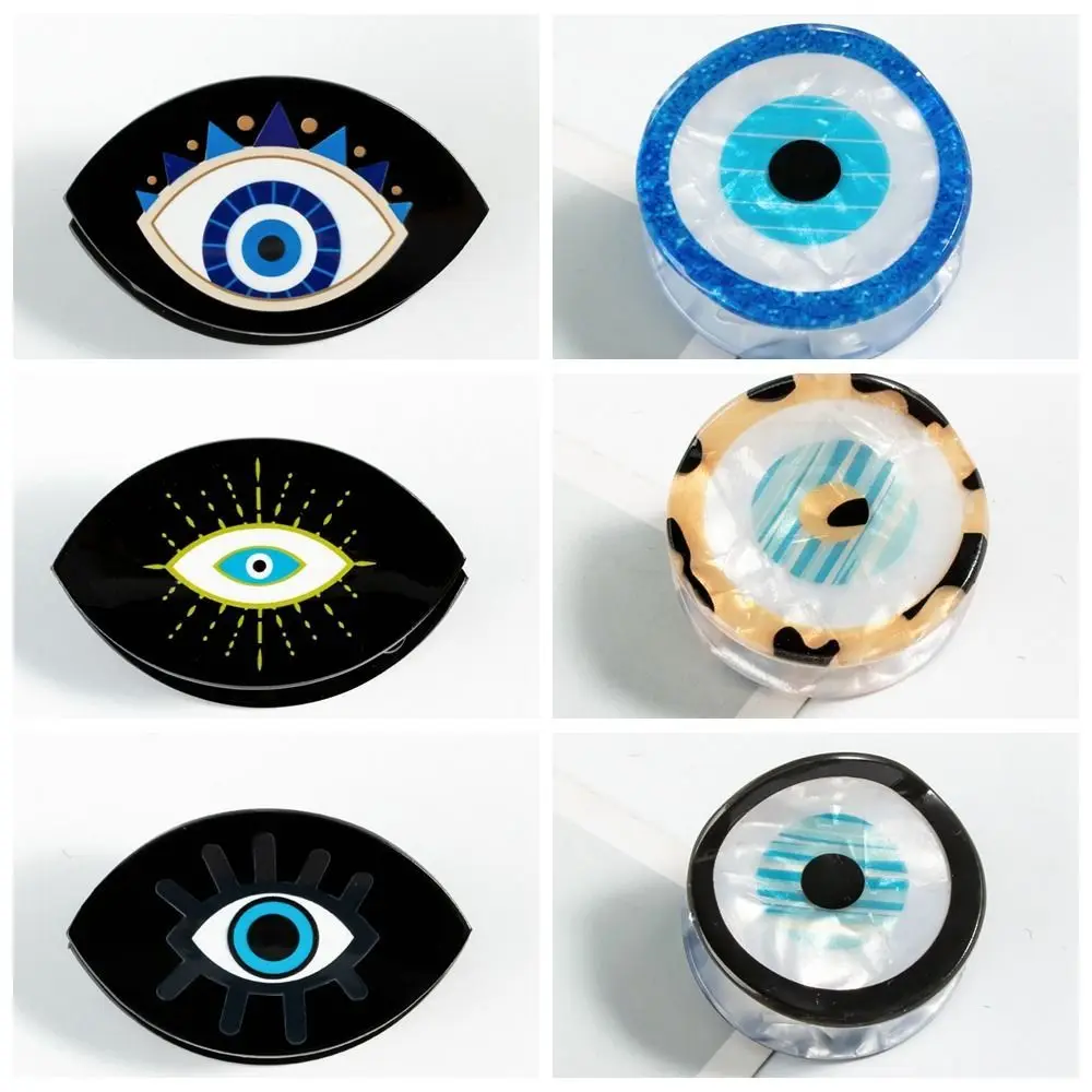 Pince à cheveux Blue Demon Eye pour femme, épingle à cheveux en PVC, porte-queue de cheval, pince requin Blue SAF's Eye, accessoires pour cheveux