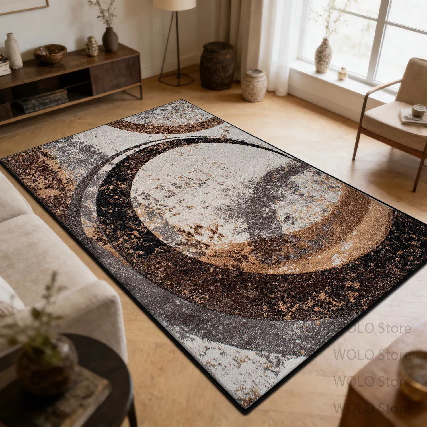 

Роскошные геометрические ковры для современного интерьера гостиной, настраиваемые коврики для спальни, моющиеся, нескользящие, для отдыха, детские коврики