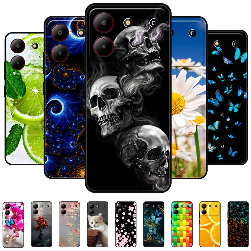 For ZTE Blade A54 4G Case Soft Silicone Cool Wolf Shockproof Cover for ZTE Blade A 54 TPU Coque Lion Fundas for BladeA54 Luxury