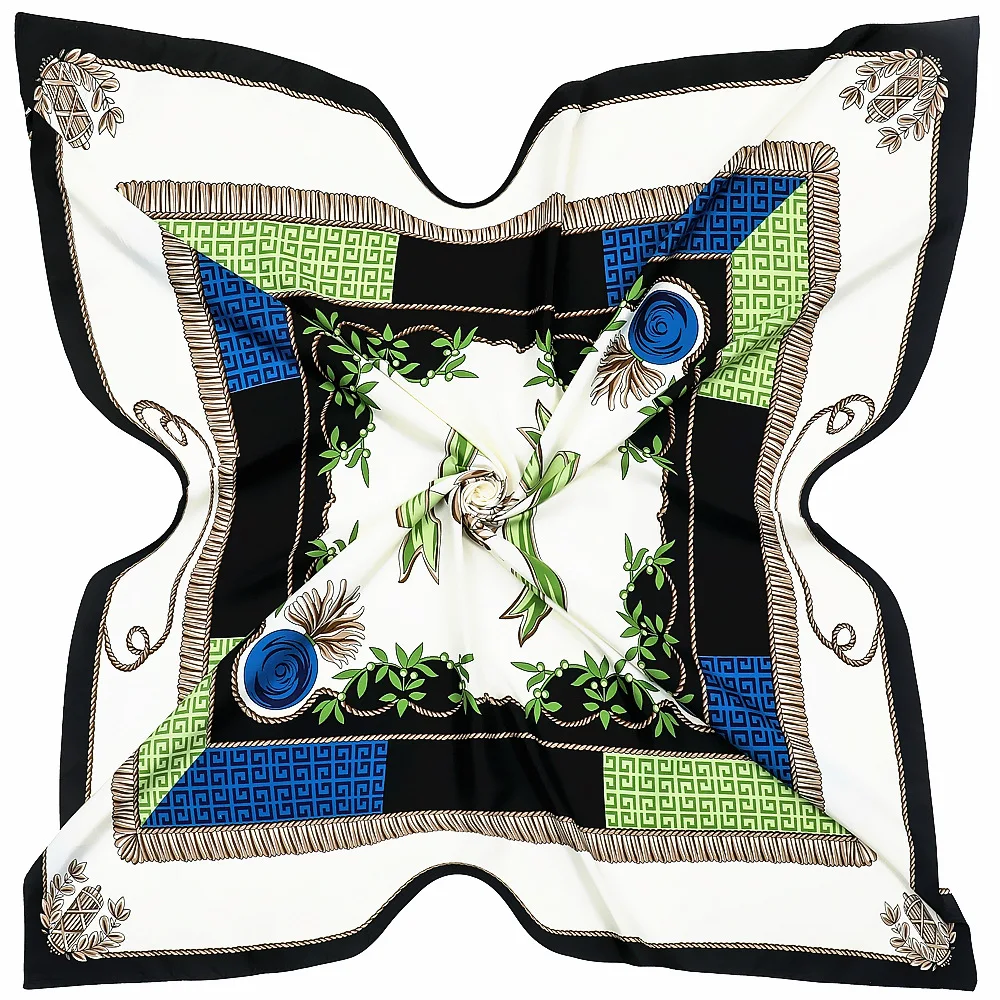 

130cm Oversized Floral Fringe Scarf Four Seasons Use Keep Warm Women Stylish Shawl Wrap Sunscreen Large Square Gift Present