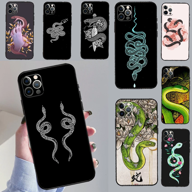 Snake Illustration Art Case For Samsung Galaxy M56 M12 M06 M32 M52 M35 M55 M15 M11 M13 M14 M16 M36 M31 M53 M34 M54
