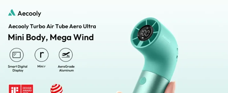Tragbarer Hand-Turbo-Ventilator, 7 Geschwindigkeiten, verstellbar, Mini-persönlicher Ventilator, 4500 mAh, wiederaufladbarer USB-Akku, LED-Anzeige, Metallgehäuse, Geschenke – Detail 1