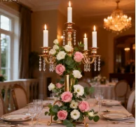 

12pcs)Candle Holders 5 Arm Crystal Tall Votive Candle Holders For Weddings Use Weddings qq478