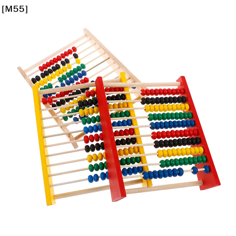 Intelligence Development Wooden Abacus for Kids Mathematics for 3-6 Year Olds[M55][M55]
