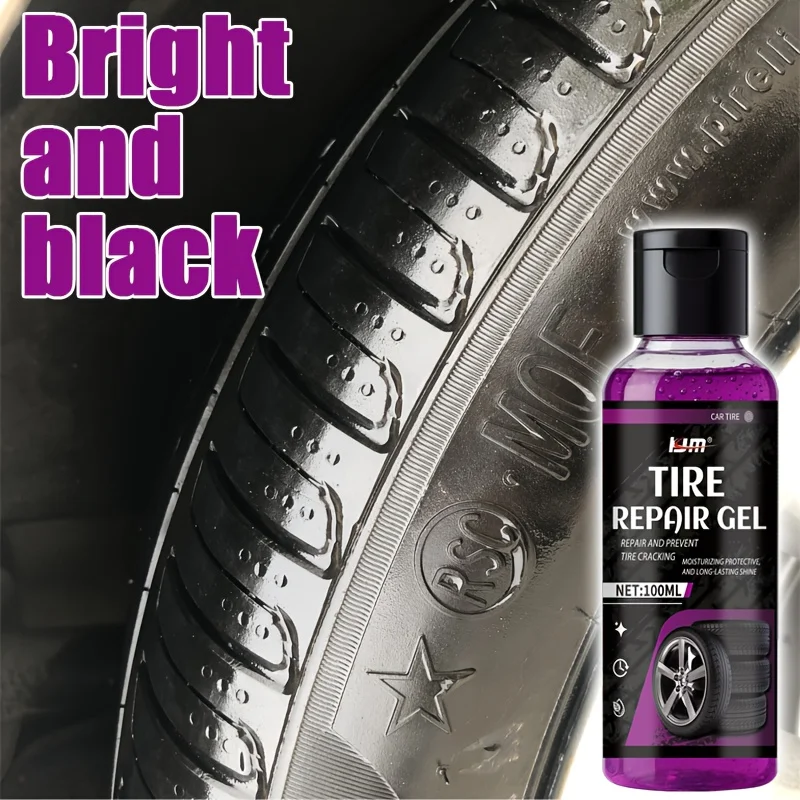 Tire Repair Gel,Winter Multi-Surface Anti-Cracking,Long-Lasting Shine,Suitable for Tire,Door Sill,Rubbe Seal,Vehicle Maintenance