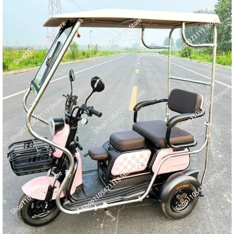 Not Contain Glass! Electric Tricycle Carport Canopy New Sunshade Canopy Anti-stainless Steel Does