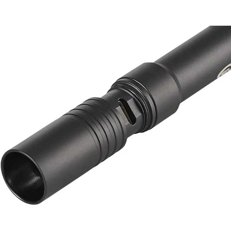 Streamlight 66134 Stylus Pro USB 350-Lumen ไฟฉายแบบชาร์จไฟได้พร้อมสาย USB และซองไนลอน, สีดํา