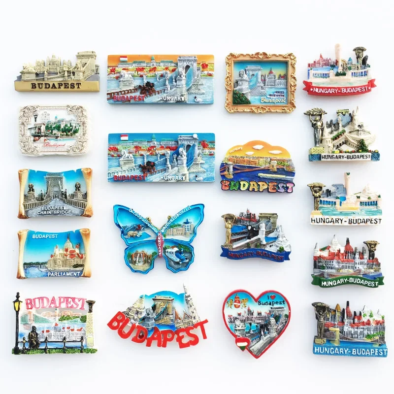 

Refrigerator Magnets Budapest Hungary Refrigerator Magnetic Sticker Resin Souvenir Home Decoration Fridge Magnet Kids Gifts