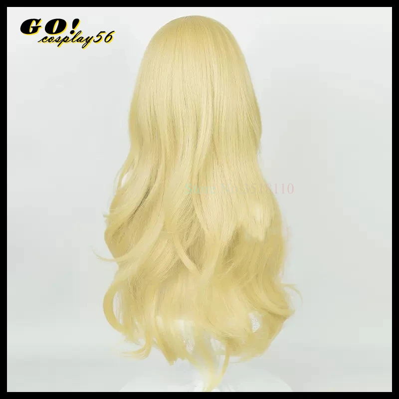 Aikatsu Hoshimiya Ichigo Cosplay Wig Blonde Yellow 75cm Long Curly Game Anime Idol Girls Heat Resistant Synthetic Hair