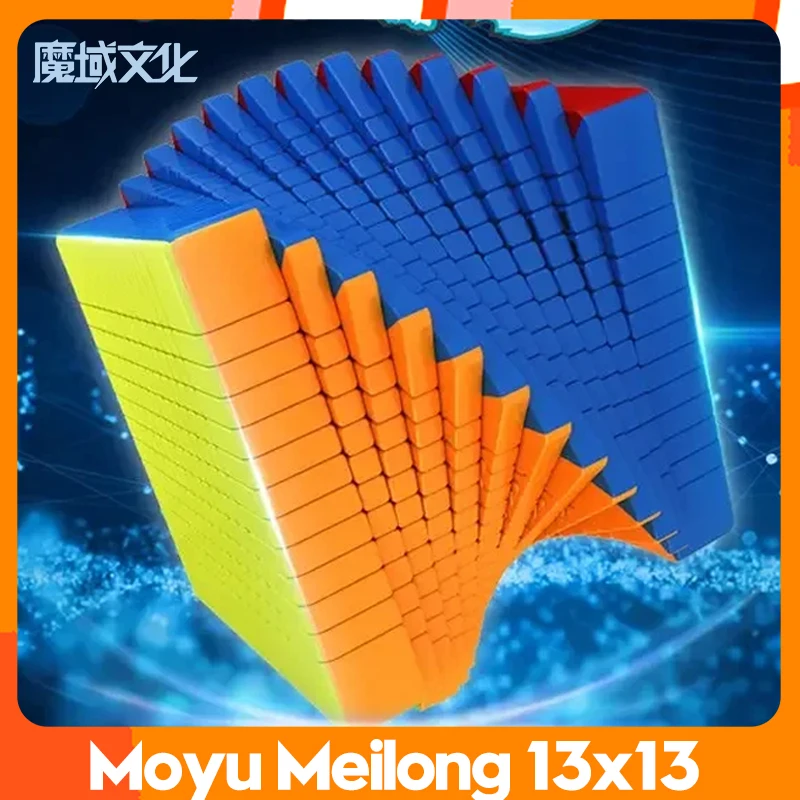 MoYu MFJS MeiLong 13 13x13 Cubo mágico de velocidad, juguetes Fidget profesionales sin pegatinas, Cubo mágico, rompecabezas Meilong 13x13