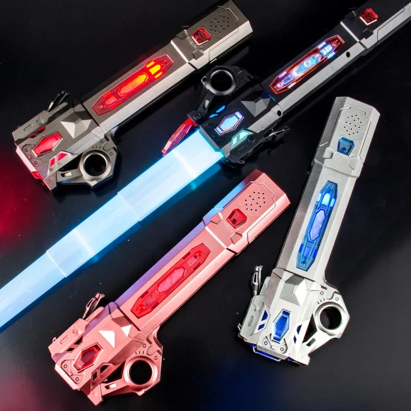 Laser Powered Lightsaber Toy Colorful Retractable Lightsaber Finger Rotation Children's Exercise Body Sound Effect Combination