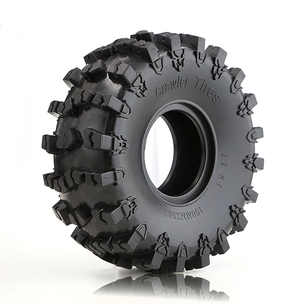 150*58MM 2.2 Inches Tires Oversized Rubber Climbing Tires For 1:10 RC Car Axial SCX10 90046 AXI03007 D90 Traxxas TRX-4