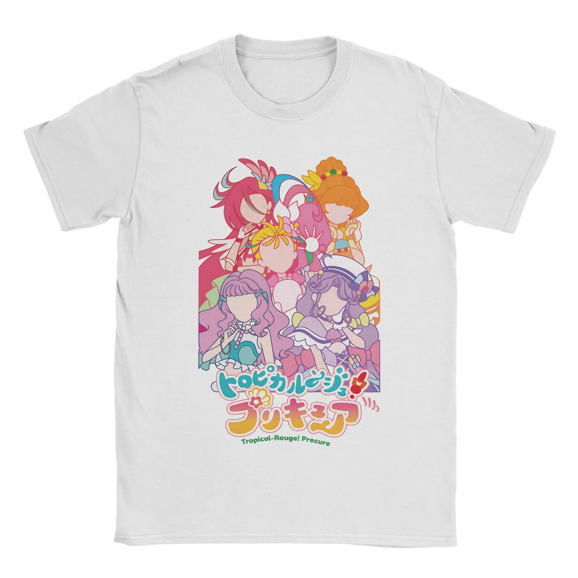 2026 New Hot Summer Fun Anime Sky Precure T-Shirts Men Round Neck T Shirts  Short Sleeve Tees Birthday Present Clothing