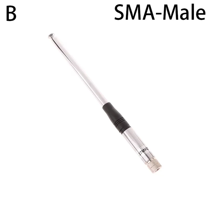 

Walkie Talkie 27Mhz CB Retractable High Gain Portable Radio Telescopic SMA-Male Connector Antenna