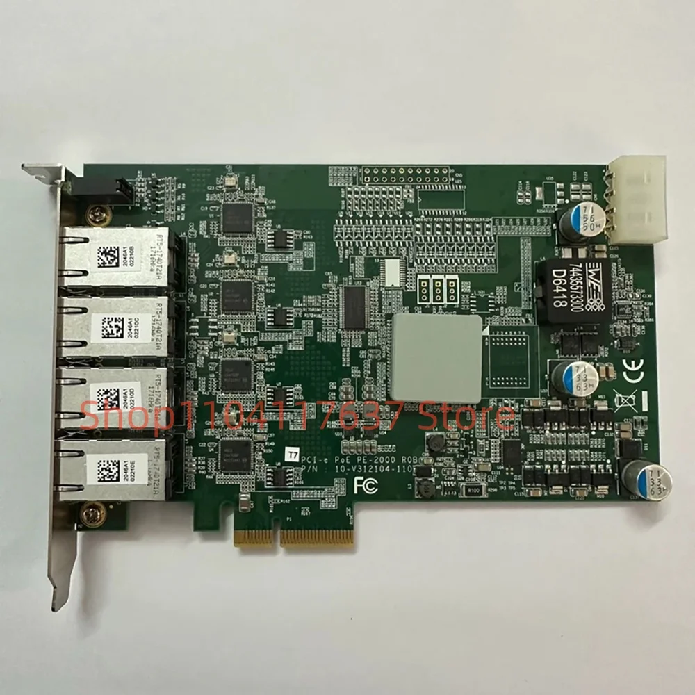 FOR Vecow PCI-e poE PE-2000 ROB Four-network port acquisition card