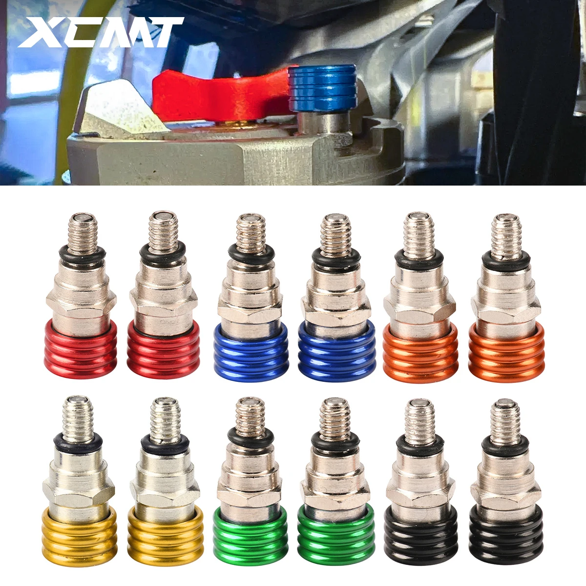 

M5x0.8 Bleed Waterproof Front Fork Bleeder Relief Valve For Yamaha YZ TTR WR 125 250 450F Suzuki DRZ RM RMX RMZ Kawasaki Honda
