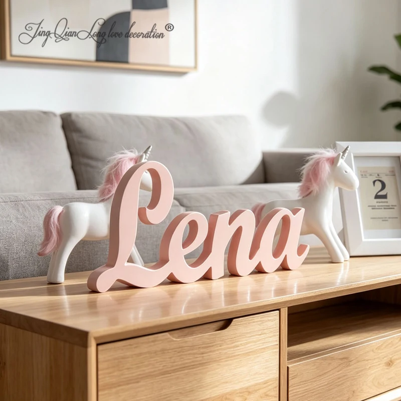 Custom Name Sign, Personalized Wooden Name Sign for Nursery Wall Decor, Nursery Name Sign, Wooden Sign