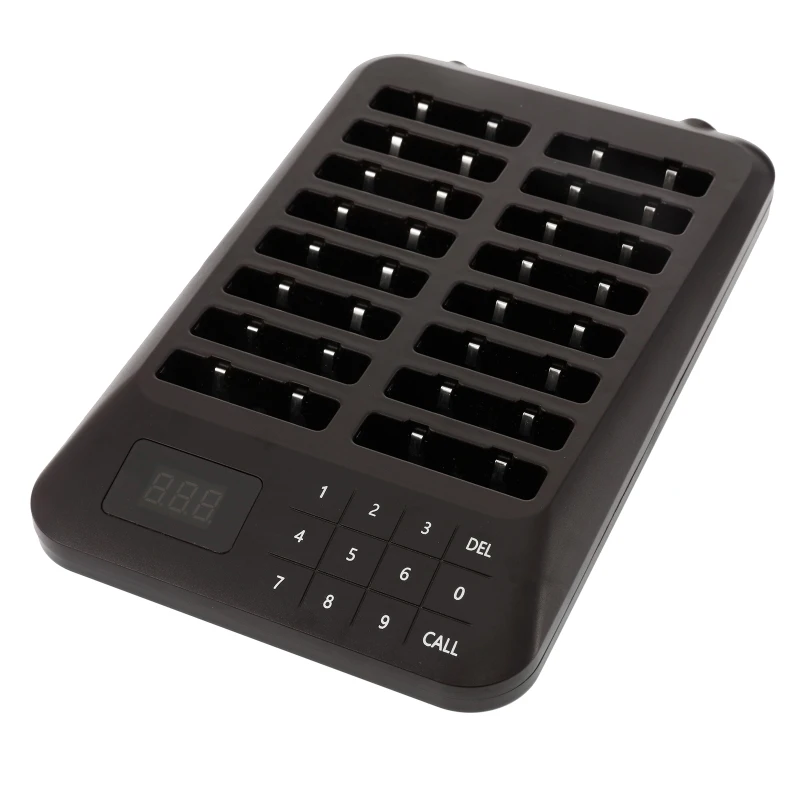 Restaurant Pager for Bar Cafe Truck Hotel Church Picker 16 Coasters Wireless Calling System Caller Buzzer Beeper Bell Receiver