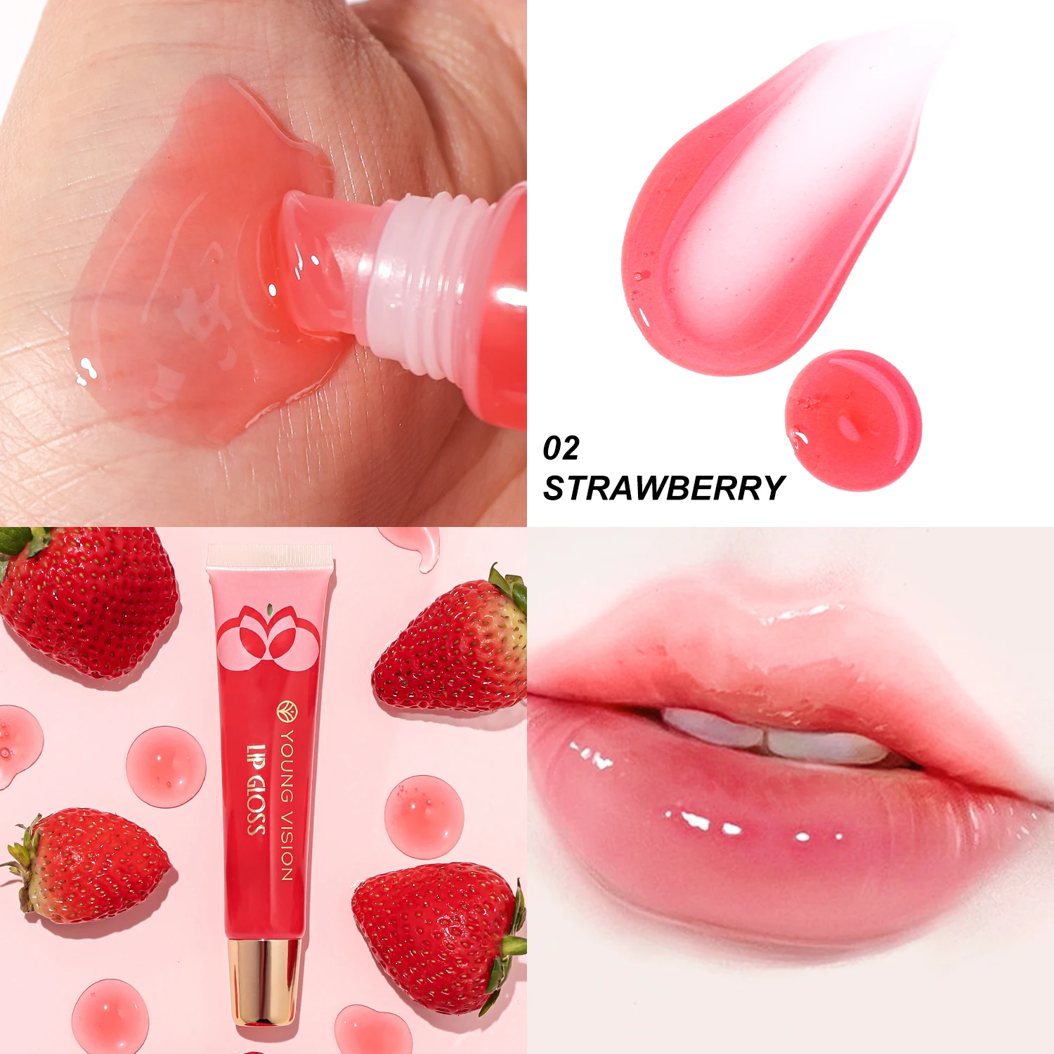 YOUNG VISION Essenza a 6 colori Olio per labbra schiarente Cura delle labbra Balsamo per labbra Essenza Rimpolpante Idratante per labbra Olio per labbra esfoliante